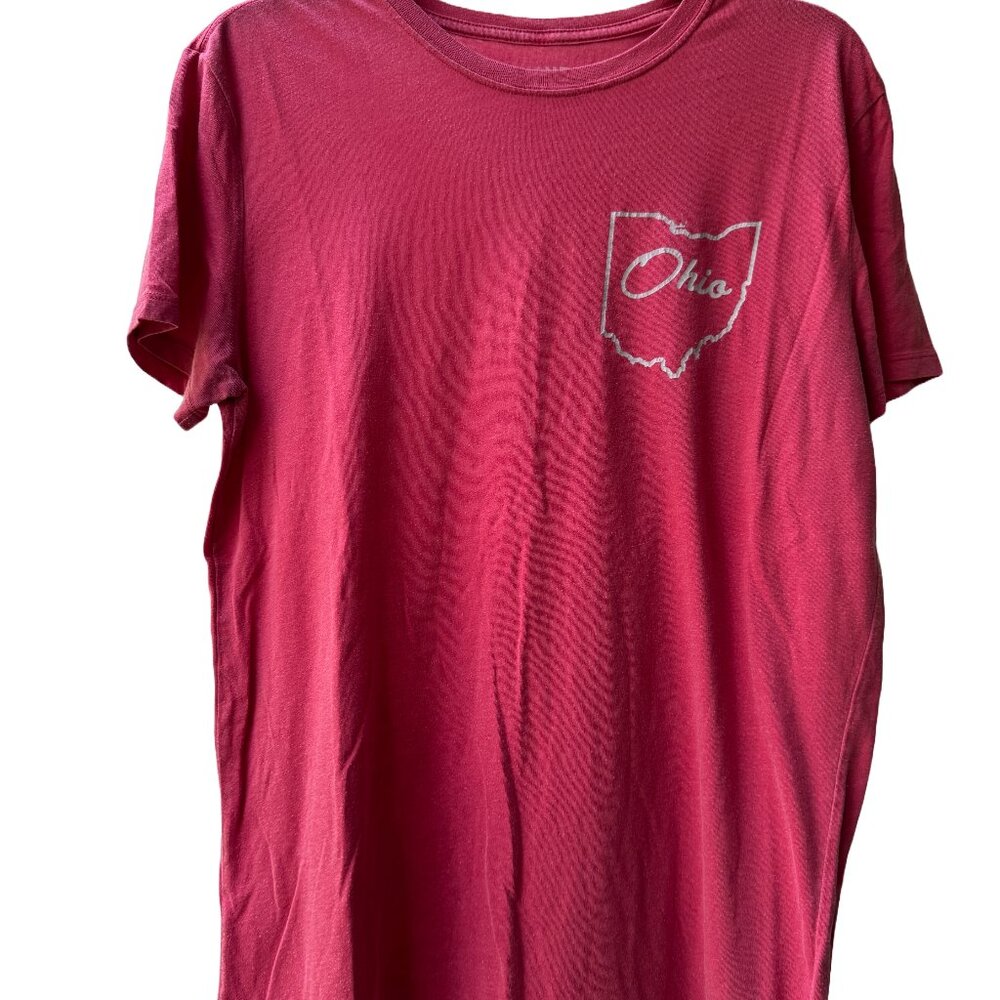 OSU Ohio State University Buckeyes Leisure Lounge Tee Shirt, Medium